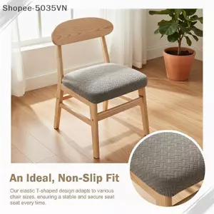 {AKIN} Bọc Ghế Co Giãn Có Họa Tiết Jacquard Chống Trơn Trượt Và Vải Chống Vết Bẩn Hoàn Hảo Cho Gia Đình Sử Dụng Phòng Ăn {a}