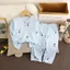 Hoạt Hình Mới Bộ Đồ Ngủ Trẻ Em Cotton Mỏng Dài Tay Quần Dài Phù Hợp Với Bé Trai Nhà Bé Gái Mùa Hè Điều Hòa Phù Hợp Với