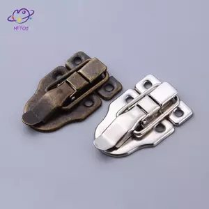 HFTOY 4 Đồ Trang Sức Vintage Hộp Gỗ Hẹp Ngăn Kéo Chốt Vali Trang Trí Chốt Chốt Bule Khóa Phần Cứng Đồ Nội Thất ~