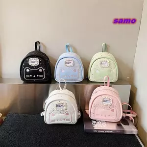 Ba lô Mini SAMO, Ba lô mèo da PU in hình ngôi sao, có dây kéo có thể điều chỉnh Dây đeo vai ngoài trời