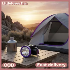 Littleloves1 Đèn Pha LED Trắng 3 Chế Độ Đèn Sạc Đầu Đeo Cho Hang Câu Cá Khám Phá Leo Núi Nghiên Cứu Ban Đêm VN