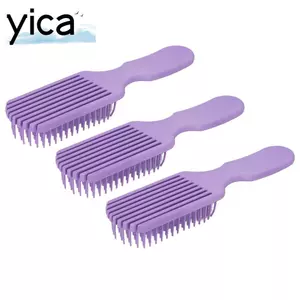 YICA 3 Chiếc Lược Tẩy Lông, Lược Chín Móng Vuốt Tím Detangling Hair Brush, Đầu Tròn Chống Tĩnh Điện Nhẹ nhàng Detangling Bàn Chải Tóc Răng Rộng Cho Tóc Xoăn