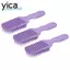YICA 3 Chiếc Lược Tẩy Lông, Lược Chín Móng Vuốt Tím Detangling Hair Brush, Đầu Tròn Chống Tĩnh Điện Nhẹ nhàng Detangling Bàn Chải Tóc Răng Rộng Cho Tóc Xoăn