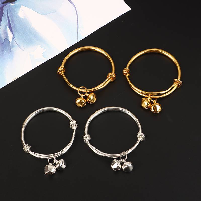 ZTHOME Vòng Tay Trẻ Em Mạ Vàng Mịn Bụng Tròn Bé Xổ Số Chuông Vòng Tay Trang Sức HOT