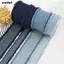 Ruy băng Denim SMILE, Kẹp tóc cao bồi màu xanh Nơ vải Jeans, Màu trơn 1,5 hạt DIY May thủ công Bó hoa cô dâu