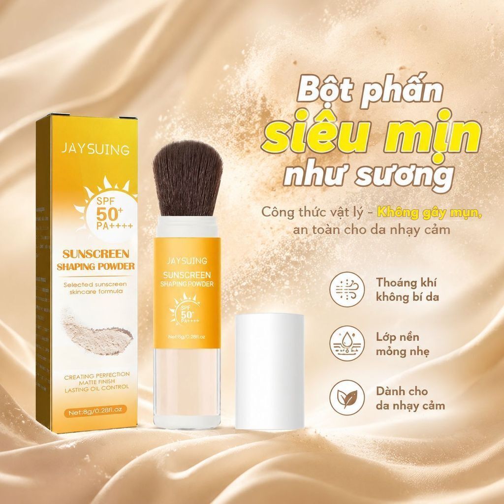 ⚡Ship Nhanh⚡Phấn phủ lì kiểm dầu 24h chống nước | Phấn phủ chống nắng SPF30 sáng da | Phấn phủ che lỗ chân lông mịn