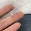 Thật Bạc Hồng Bông Tai Trái Tim Mini Zircon Nhỏ Tinh Tế Tinh Tế Tinh Tế Bông Tai Học Sinh Phù Hợp Với Thiết Kế Dễ Thương 6.16