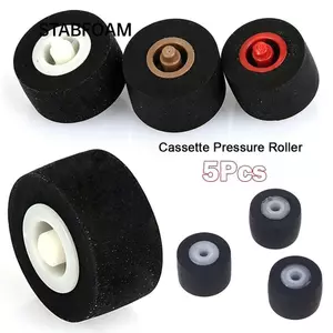 STABFOAM 5 Con Lăn Áp Suất Cassette, Với Thiết Kế Trục Đa Đặc Điểm Kỹ Thuật Đầu Ghi Băng Pinroller, Cao Su Nhựa Sàn Âm Thanh Con Lăn Phần Thiết Bị Âm Thanh Lắp