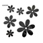 Linh hồn| Gương Tường Thiết Kế Hoa, 1 Bộ Gương Acrylic Phản Quang Ánh Sáng, Nhãn Dán Hoa Tăng Cường Khả Năng Cho Phòng Tối, Hoặc Hành Lang Hiện Đại