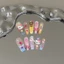 Tinh khiết Tay-Weared Nail Piece Feel Pink kitt Cat Làm móng tay đầy màu sắc Ngôi sao năm cánh Pháp Trắng Móng tay dài KVST