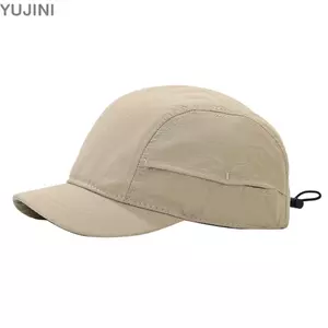 Mũ chống nắng YUJINI, Mũ bóng chày khô nhanh bằng Cotton, Vành ngắn thời trang Chống nắng Mũ Snapback có thể điều chỉnh Nam Nữ