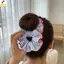 < YEI > 1 Dây Buộc Tóc Mới Viền Đỏ Xanh Sọc Dây Buộc Tóc Ngọt Tươi Co Giãn Tóc Bé Gái Nữ Phụ Kiện Tóc Mới