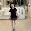 Đầm nhung gạc ngọt ngào phong cách Hàn Quốc Mùa hè Phong cách mới Thời trang phong cách trung dài
