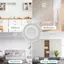 Belleshopp Lưới tản nhiệt có lỗ thông hơi tròn 150mm cho hệ thống HVAC – Trần Soffit & Giá treo tường nghiêng ABS