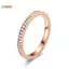 < Honeyba > Nhẫn kim cương dát đẹp đơn giản thời trang Nhẫn đeo tay sáng bóng bằng thép không gỉ dành cho nam giới nhẹ nhàng sang trọng Nhẫn đôi đẹp