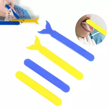 OUKwca Lưỡi Dụng Cụ Tập Luyện Có Thể Tái Sử Dụng Lưỡi Depressor Chăm Sóc Răng Miệng Huấn Luyện Cơ Miệng Dụng Cụ Phục Hồi Chức Năng Cho Trẻ Em Lưỡi Tập Thể Dục Mới