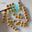 < Honeyba > Bánh mì Keycap Giảm căng thẳng Clier Móc khóa Bàn phím cơ Nút ấn ngón tay Móc khóa đẹp