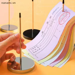 Giá đỡ hóa đơn để bàn bằng thép không gỉ Thanh thẳng Giấy ghi nhớ Spike Sti cho hóa đơn Phụ kiện nhà bếp [VN]