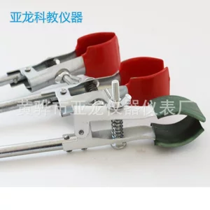 Kẹp Bình Phòng Thí Nghiệm Mạ Điện Nhựa Nhúng Cố Định Kẹp Khung Sắt Kẹp Đa Năng Sản Phẩm Cấp Hai Bình Kẹp W3EY