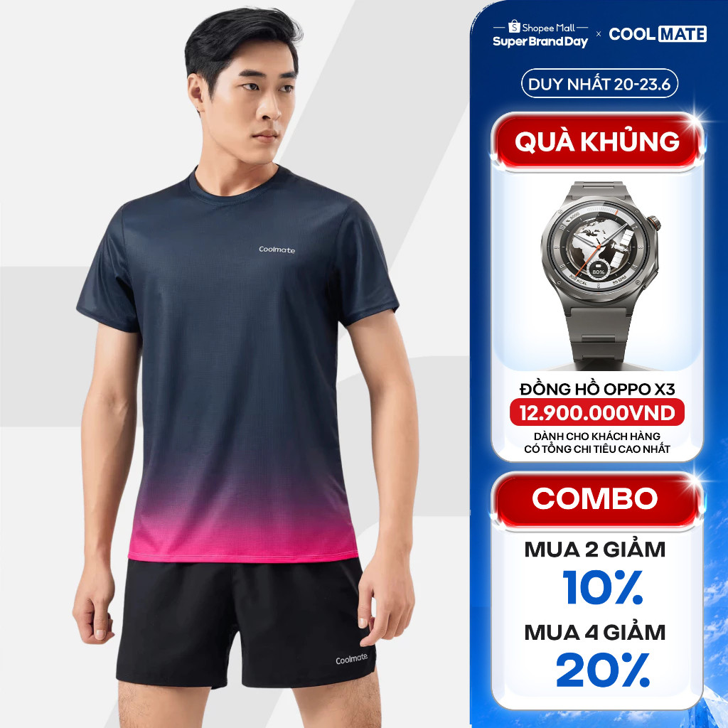 [MUA 4 GIẢM 20%]Áo Thun nam TShirt thể thao chạy bộ in graphic Special siêu nhẹ, thoáng khí, thấm hút tốt Coolmate