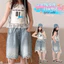 Bé Gái Đính Hạt Quần Short Cao Cấp Mùa Hè Phong Cách Mới Trẻ Em Thời Trang Mờ Denim Năm Điểm Quần