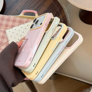 [Sheren] Ốp điện thoại khung đầy màu sắc đơn giản Thích hợp cho i17 16 15 14 13 12 11 pro max Vỏ bảo vệ chống sốc