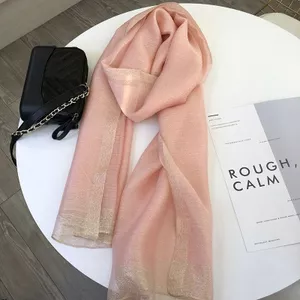 Khăn Lụa Nữ Dâu Lụa Len Mỏng Phong Cách Phương Tây Cao Cấp Tất Cả Trận Đấu Khăn Choàng Dài Thời Trang Khăn Gạc Khăn 6.21