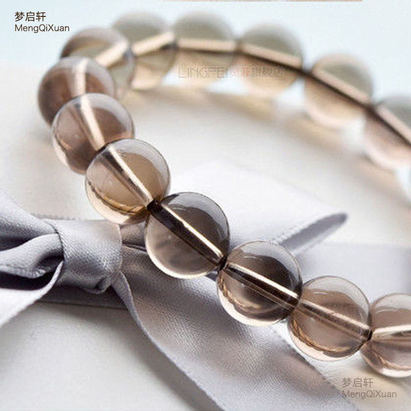 Vòng tay đính cườm pha lê trà tinh tế mới