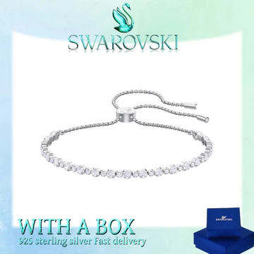 Swarovski Thiên Nga Trang Sức Vòng Tay Nữ Vòng Tay Thiên Nga Trang Sức Có Thể Điều Chỉnh Vòng Pha Lê Quà Tặng Bạc Nữ Thiên Nga Trang Sức Tay