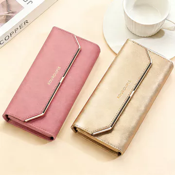 ví cầm tay nữ sang chảnh ví cầm tay nữ Ví dài phong cách Hàn Quốc Nhật Bản Ví đựng tiền xu nhiều lớp dung tích lớn dành cho nữ Ví nữ cao cấp phù hợp thời trang