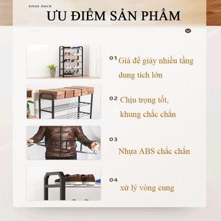 LEEGO Kệ Để Giày Nhiều Tầng Khung Thép Chắc Chắn 3/4/5 Tầng Tiết Kiệm Không Gian Chống Ẩm Dễ Lắp Ráp