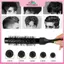 MYPANDA Tròn Thùng Tóc Tạo Kiểu Tóc Bàn Chải Tóc Nylonb Xi Lanh Xoăn Hairb Ống Nhôm Dụng Cụ Salon Cắt Tóc Quà Tặng.