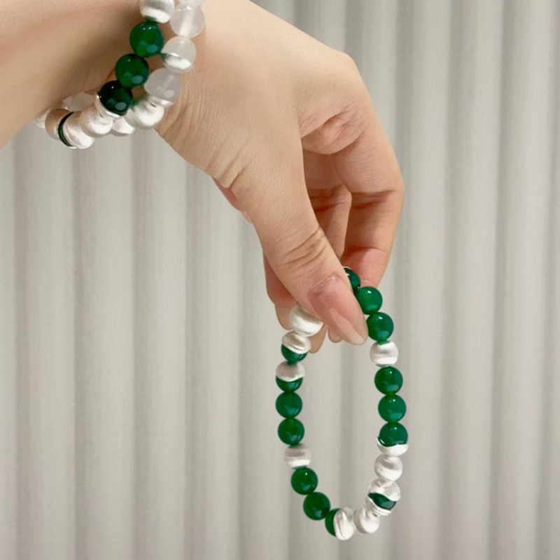 Vòng tay mã não và Chalcedony nữ phong cách Trung Quốc mới
