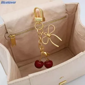 Bluelover Thời Trang Anh Đào Nơ Móc Khóa Túi Dễ Thương Mặt Dây Chuyền Móc Khóa Cho Nữ Bé Gái Túi Trang Sức Phụ Kiện Quà Tặng Mới