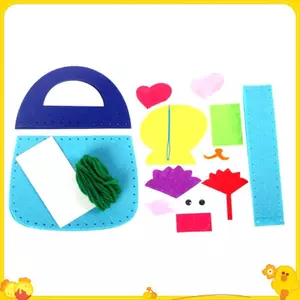Bộ 8 Trẻ Em May Bộ Dụng Cụ May Cảm Thấy DIY Đồ Chơi Giáo Dục Mầm Non Thủ Công Nỉ Với Kim An Toàn Cho Bé Trai Bé Gái Người Mới Bắt Đầu