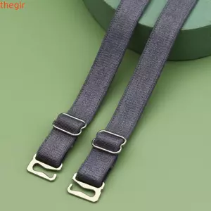 THEGIRL8B Dây đeo vai áo ngực, Đai khóa chống trượt Dây đeo áo ngực bằng thép không gỉ màu trơn, Phụ kiện áo ngực hai vai đàn hồi có thể điều chỉnh Đồ lót Dây đeo vai thể thao