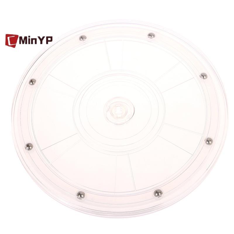 CMinYP Bàn Xoay Acrylic Trong Suốt 360 Xoay Màn Hình Đế Tròn Lười Trang Sức Trang Trí Đĩa Xoay Đồ Nội Thất Phần Cứng Vinh Quang