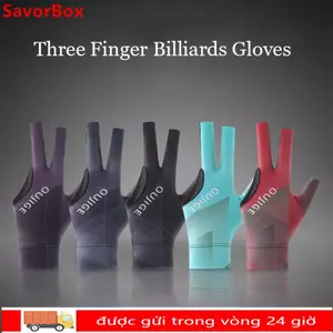 Găng tay bi-a SAVORBOX, Găng tay ngáy đàn hồi chống trượt, Tay trái phải bền bỉ thoáng khí Ba ngón tay Găng tay tập thể dục