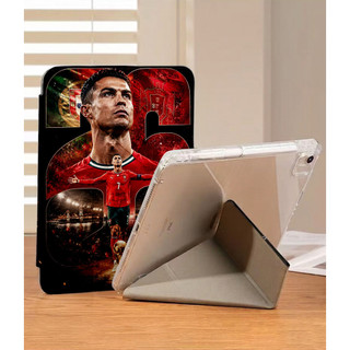 Ốp Lưng Cristiano Ronaldo 7 cho iPad A16 Air4/5/6/7/8 Pro 11 12.9 Y-fold CR7 Cho iPad Gen 12 11 10 9 8 7 6 5 air3 10.2in