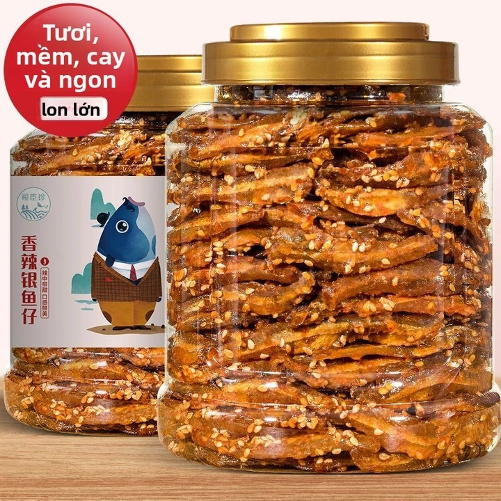 Đồ ăn vặt cá khô cay, đồ ăn vặt hải sản, đồ ăn vặt ăn liền cho bà bầu, đồ ăn vặt giải trí cay, thích hợp ăn kèm cơm hoặc