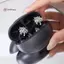 < WHPHous-t > Kẹp tai nghe cây kim cương giả có thể tháo rời Trang trí tai hình cây Zircon lấp lánh 1 Cái Không xỏ khuyên để mặc công sở đẹp