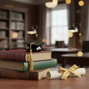 PNPIA- Phụ kiện tóc tốt nghiệp trang trí 1 / 3 chiếc Mũ lưỡi trai móng vuốt cho các nghi lễ đại học