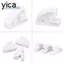 YICA 3 Chiếc Thay Bánh Xe Trợ Giúp, Kẹp Hạt Lốp Trắng Đa Năng, Bền Chống Mài Mòn Nhựa Thả Trung Tâm Giải Nén Bánh Xe Hợp Kim Chống Trầy Xước