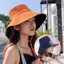 Mũ xô CAST Mũ Panama di động Mũ chống tia cực tím hai mặt