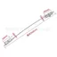 Cửa sổ bằng thép không gỉ 304 Dây chống rơi Dây thép Dải chống rơi Cửa sổ phẳng Phụ kiện thiết bị chống rơi Cửa sổ cửa Chuỗi chống rơi 4R