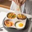 MAKY 1Pc 4 Lỗ Trứng Pancake Chảo Chiên Nonsti Chảo Skillet Pot 4 Trứng Bếp Omelet Ham Maker Cho Nhà Bếp Dụng Cụ Nấu Ăn VN