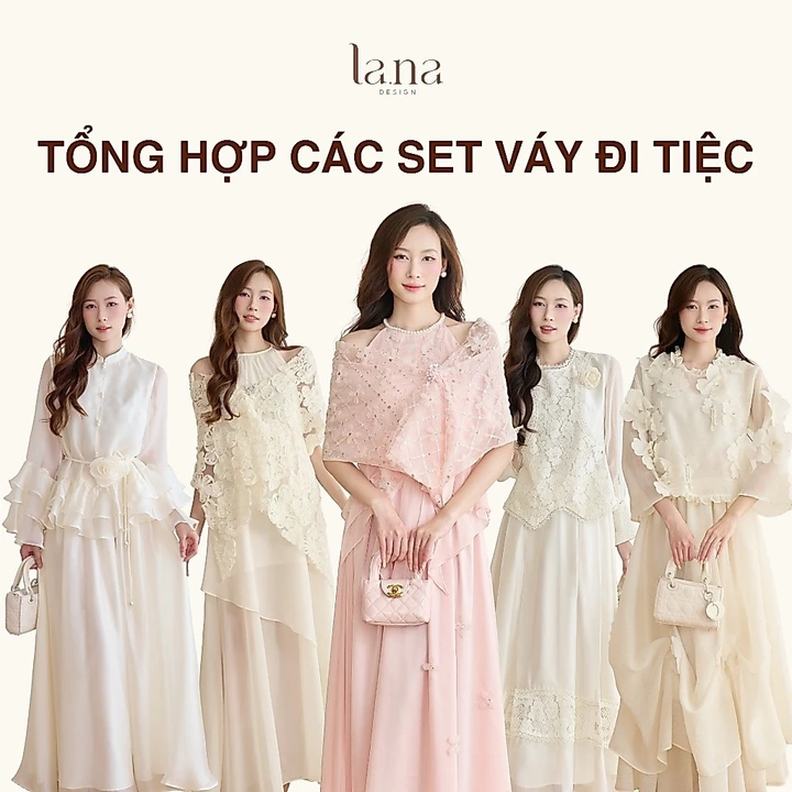 Set Váy Dự Tiệc Sang Chảnh La.na Design - Đầm Thiết Kế Đi Đám Cưới, Tiệc Tối Cao Cấp