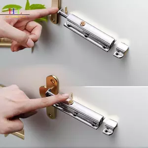 HL Mới Thép Không Gỉ Cửa Lo Tự Đóng Cửa Lò Xo Tự Động Chốt Chống Trộm 3Inch Lò Xo Chốt Cửa LMWU