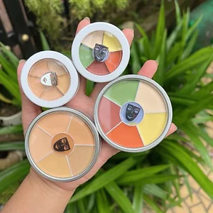 Bảng triệt sắc, che khuyết điểm Kryolan 6 ô, hàng chuyên dùng trong việc che hình xăm, cá khuyết điểm lớn