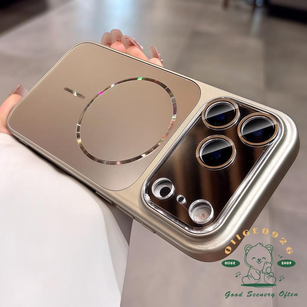 Ốp điện thoại từ tính AG nano cực quang iphone17 Pro Max 16 15 14 13 12 cho vỏ iPhone Vỏ mềm silicon TPU chống sốc